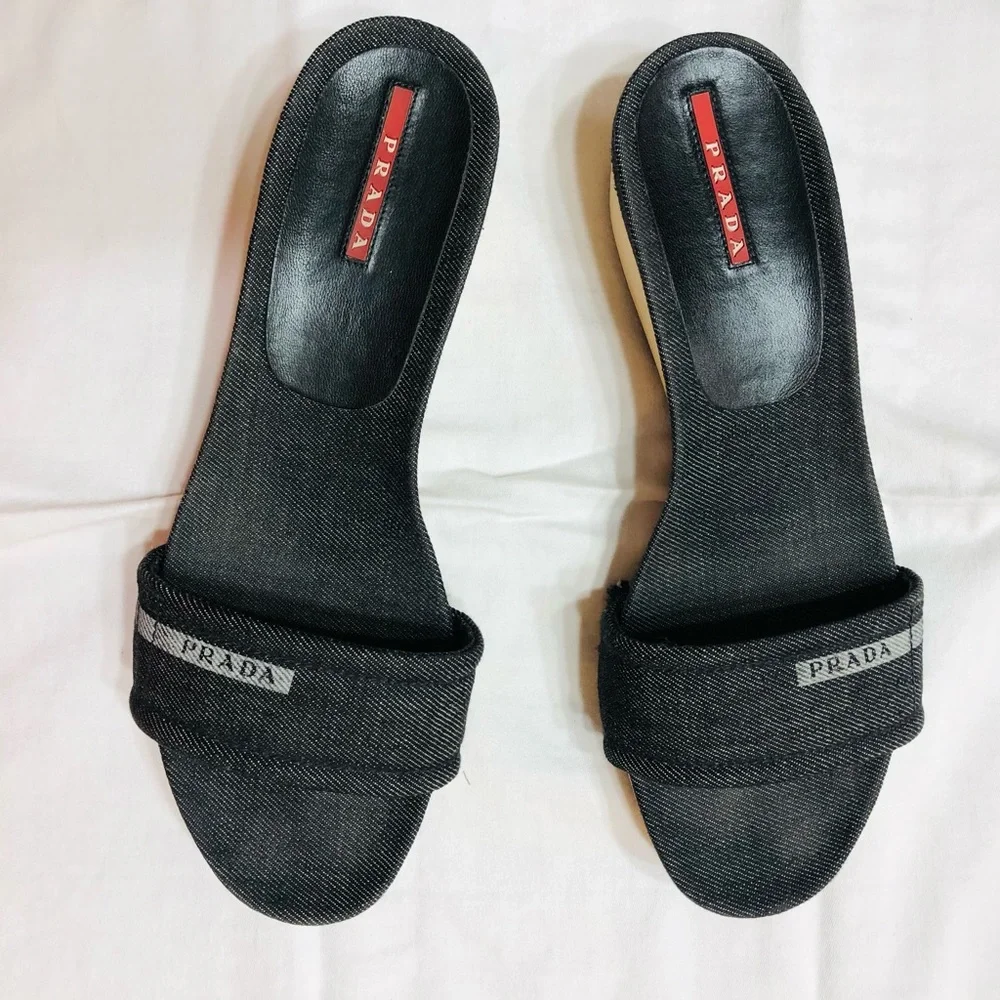 Prada Denim Sandal US size 10 - Picture 6 of 6